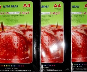 Giấy in ảnh Kim mai 1 mặt ĐL 115