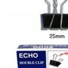 Kẹp clip đen 25mm