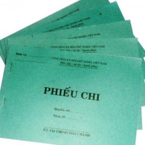 Phiếu chi, thu, xuất, nhập kho nhỏ