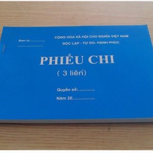 Phiếu chi, thu, xuất, nhập kho to 3 liên