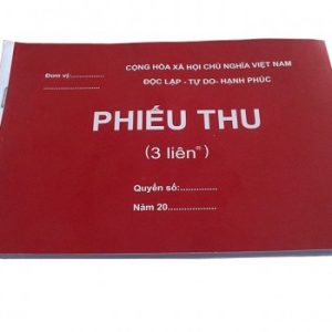 phiếu thu 3 liên